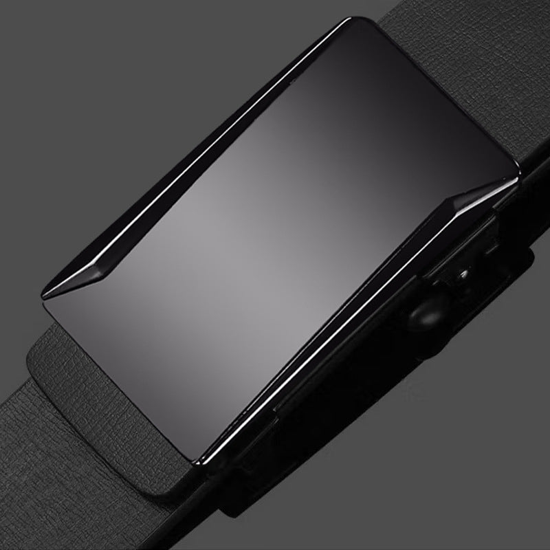 High-End Men’s Genuine Leather Toothless Belt