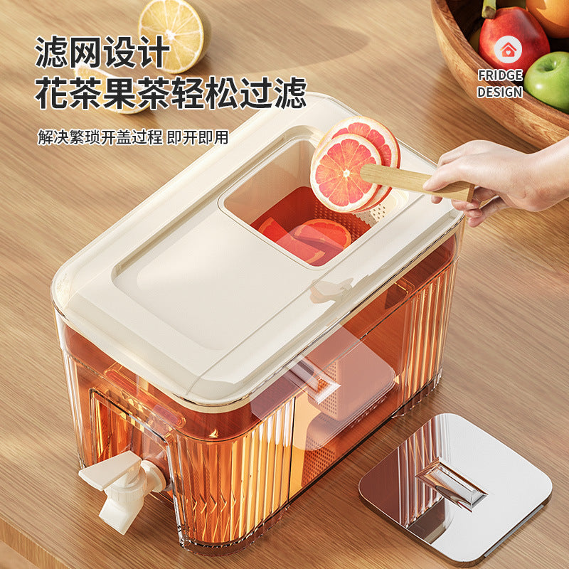 Cold Water Kettle with Faucet Large Capacity Juice Drink Bucket