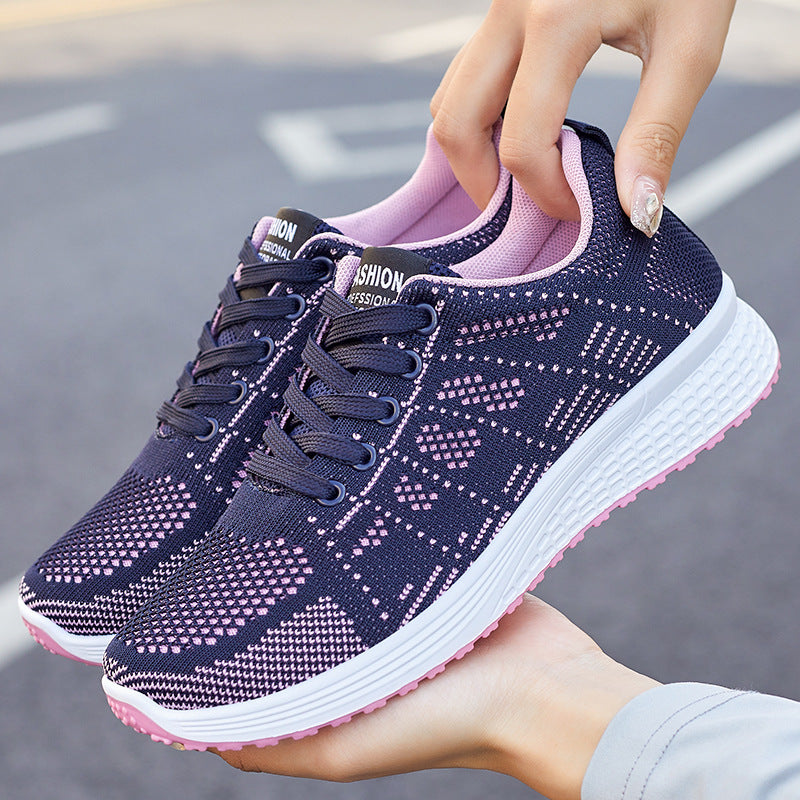 Fly Knit Soft Sole Trendy Sports Sneakers