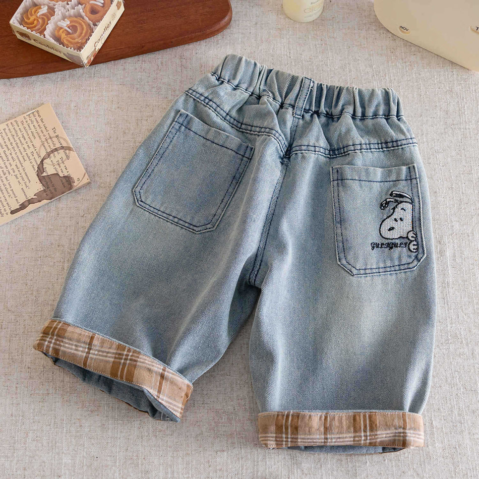 Boys Soft Distressed Jeans Cartoon Pants 2026
