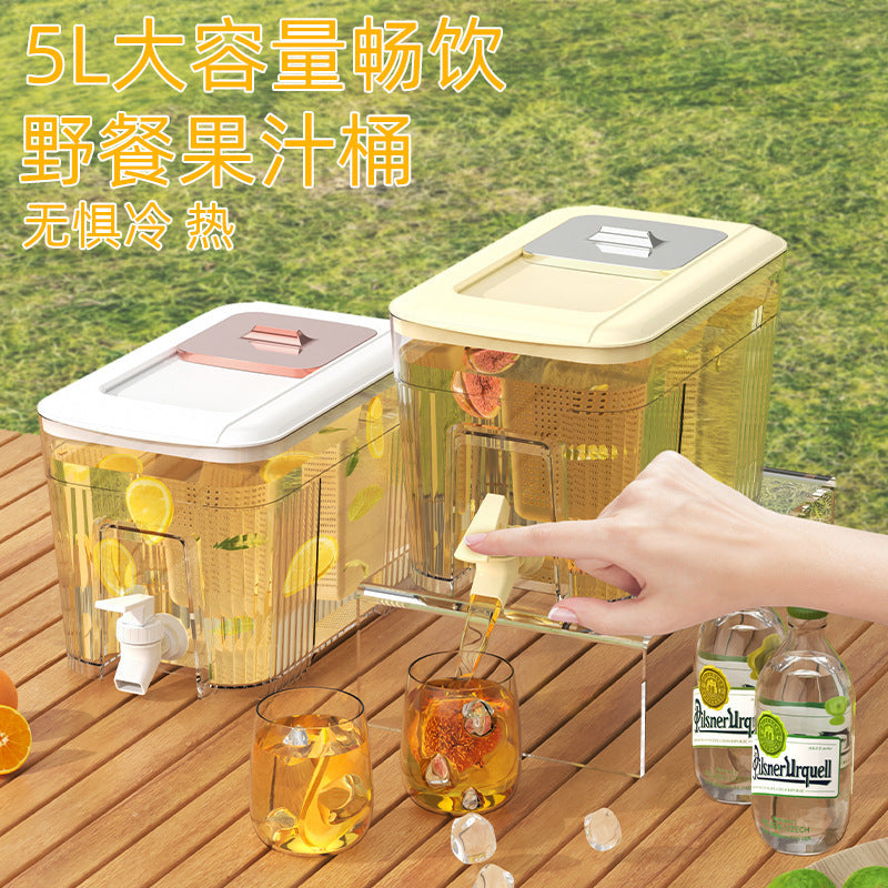 Refrigerator Cold Water Kettle with Faucet Large Capacity Juice