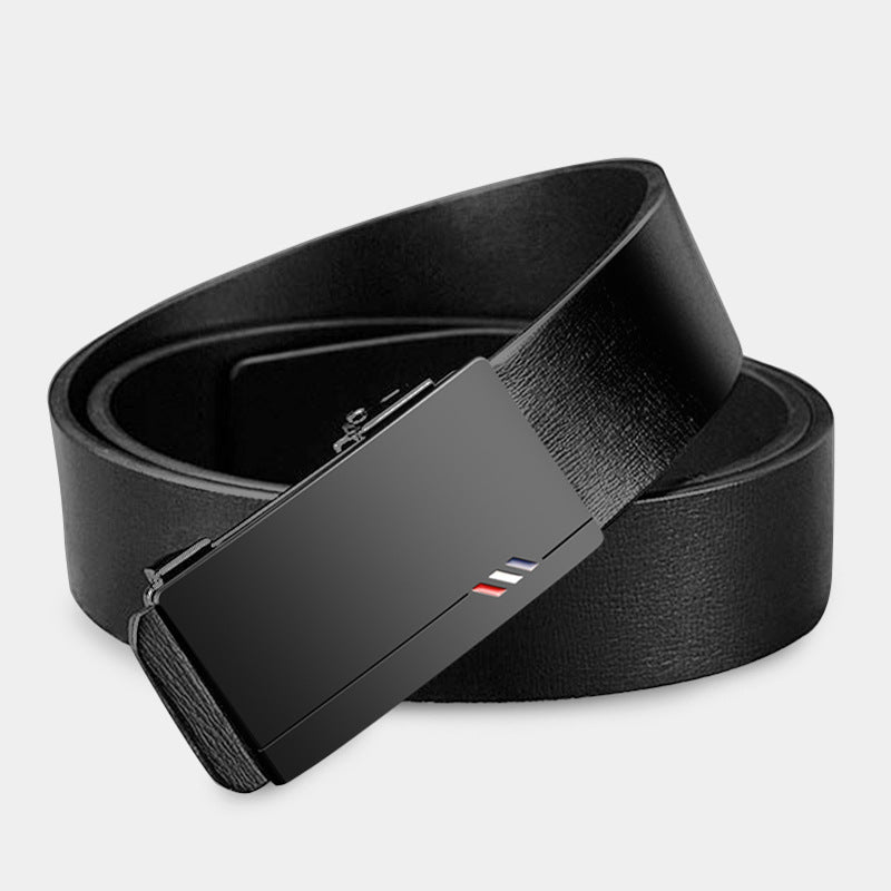 Men’s Genuine Leather Automatic Buckle Belt