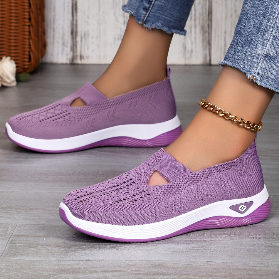 Breathable Mesh Slip On Comfort Mom Shoes