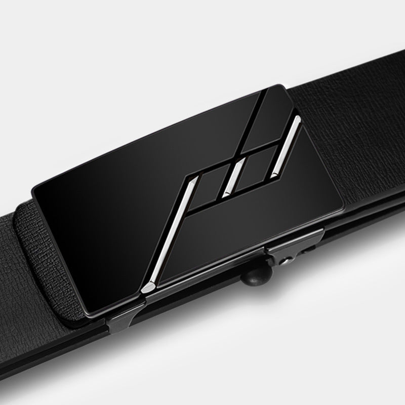 Factory Direct Men’s Leather Automatic Buckle Belt