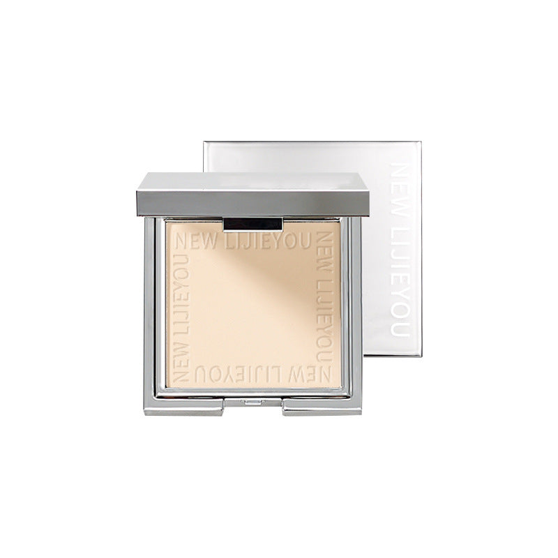 Small Silver Box Soft Focus Honey Powder Compact