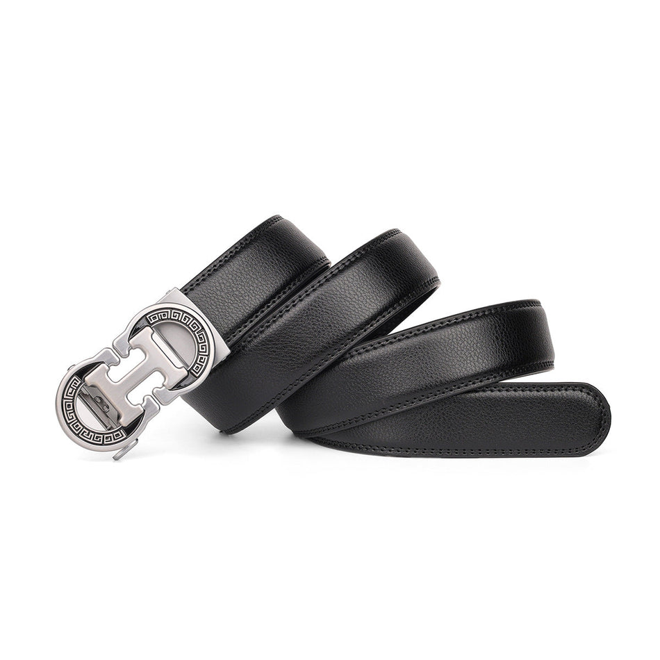 Men’s Classic Cowhide Leather Automatic Belt