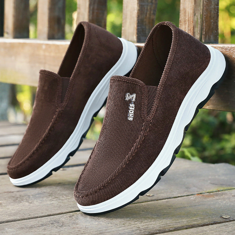 Mens Canvas Slip On Casual Dad Shoes