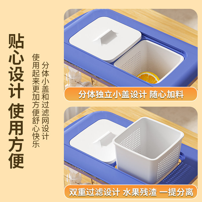 STOCK-Refrigerator Cold Water Pitcher with Spigot Large Capacity