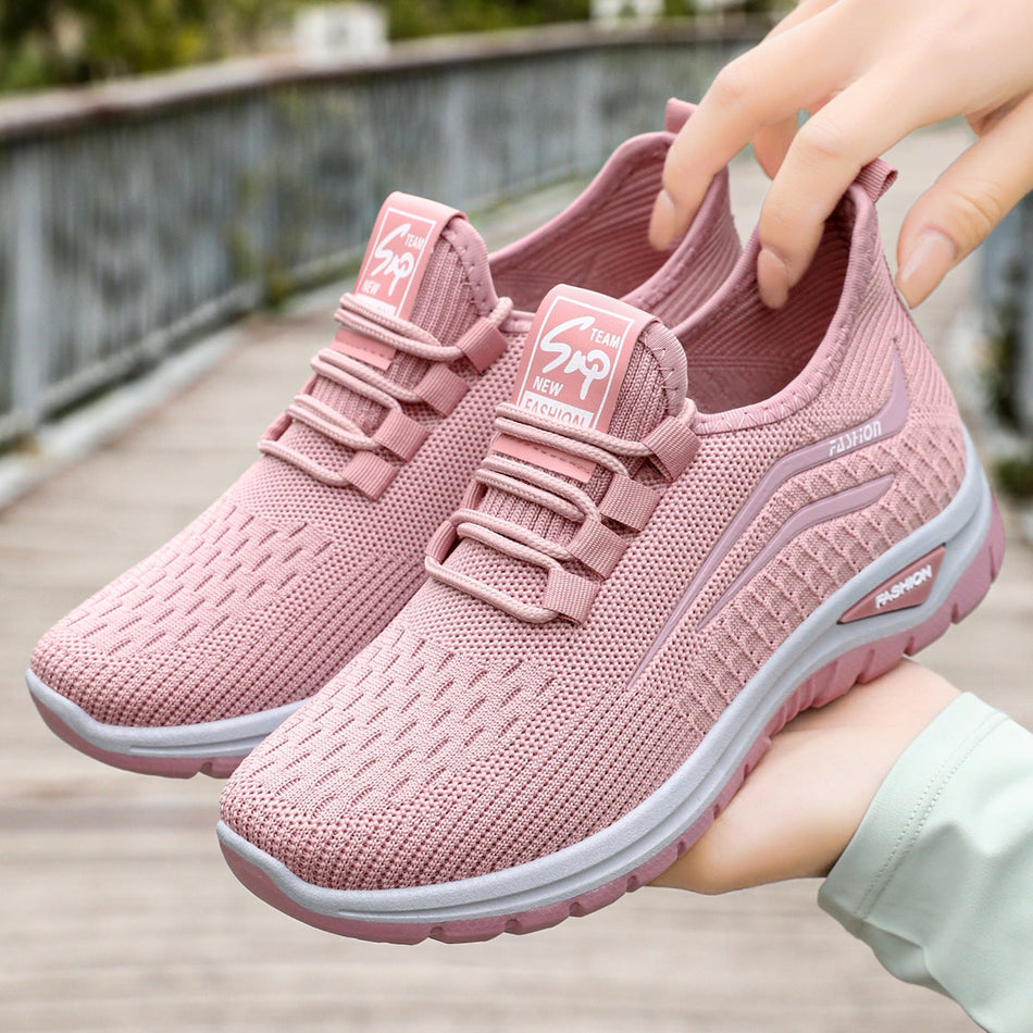 Fly Knit Breathable Soft Sole Casual Sneakers