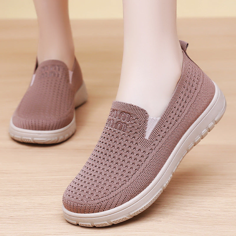 Old Beijing Cloth Slip On Comfort Shoes