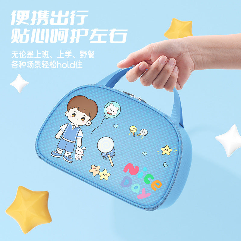 Insulated Lunch Box Bag Handbag Style Student Lunch Carrier