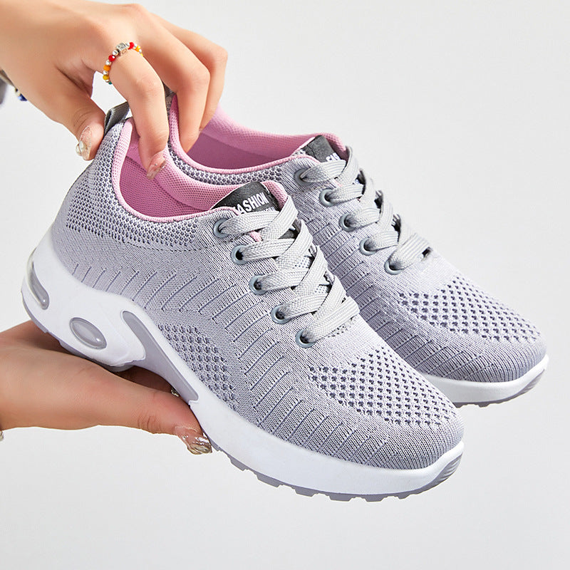 Aero Luxe Air Cushion Lace Up Running Shoes