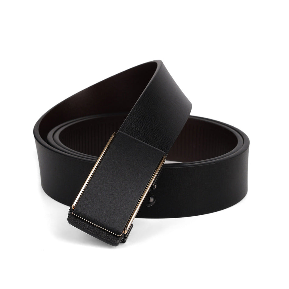 Men’s Cowhide Automatic Buckle All-Match Belt
