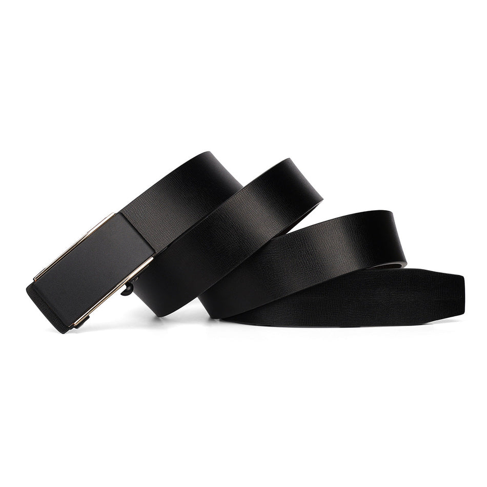 Men’s Cowhide Automatic Buckle All-Match Belt