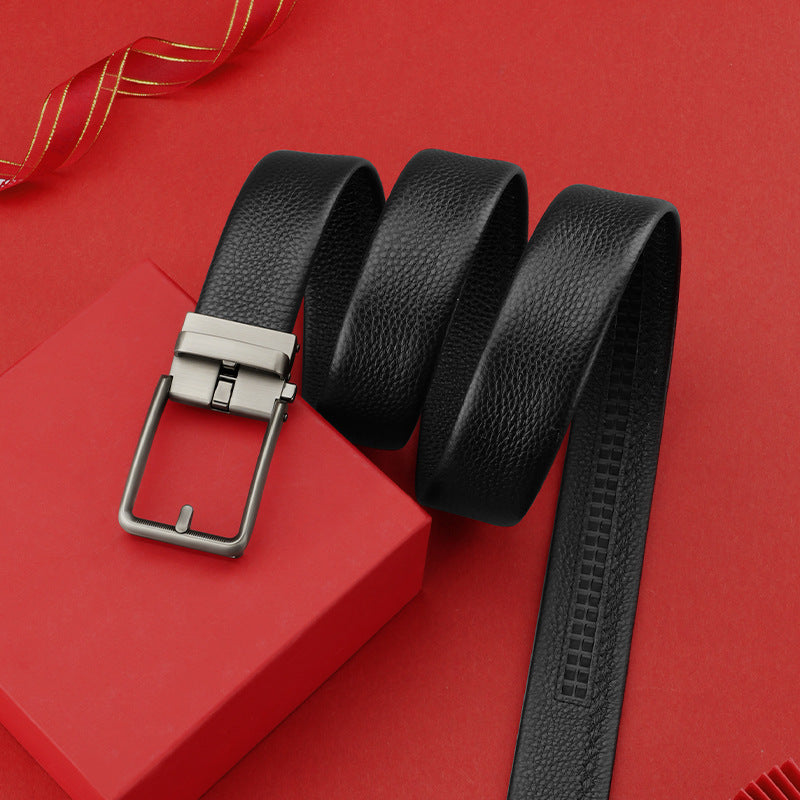 First Layer Cowhide Men’s Automatic Buckle Belt