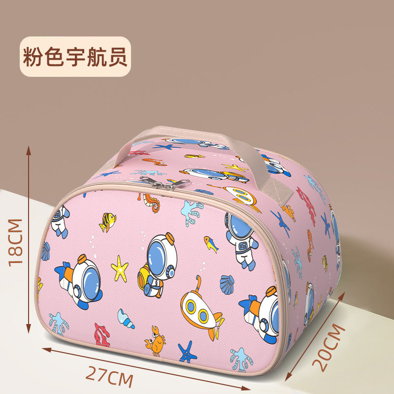 Kids Insulated Lunch Bag Waterproof Aluminum Foil Large Capacity