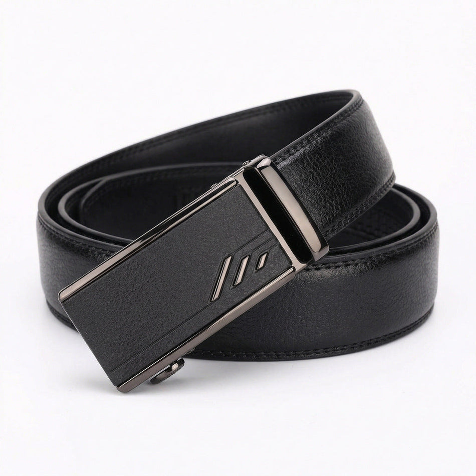 Men’s Cowhide Automatic Buckle High-Grade Belt