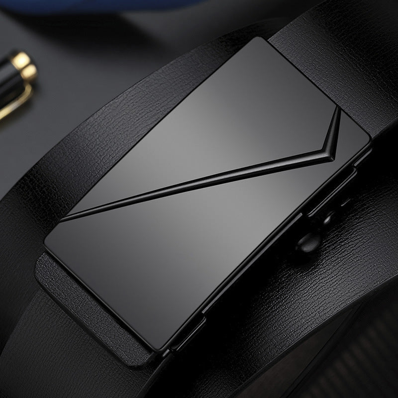 Men’s Genuine Leather Automatic Buckle Belt