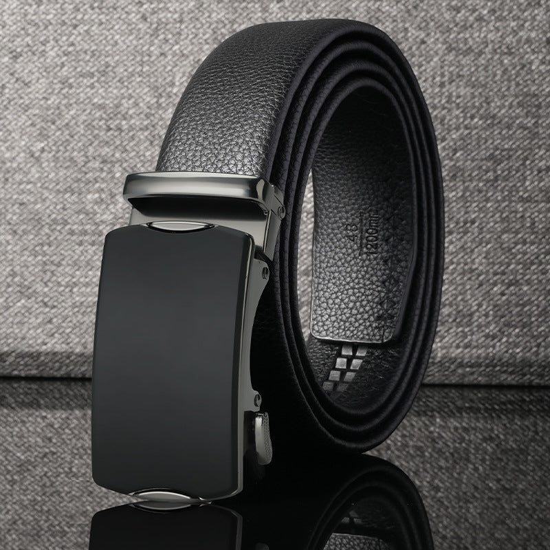 Men’s Trendy All-Match Leather Automatic Belt