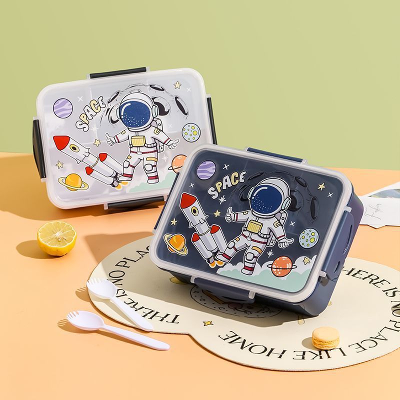 Cartoon Microwaveable Plastic Lunch Box Food Grade Cute Design