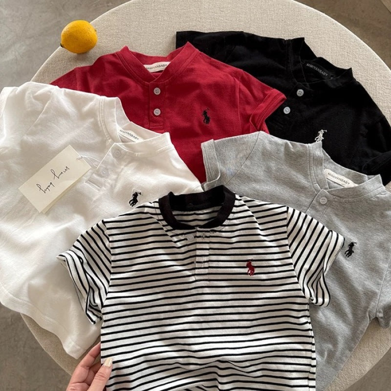 Kids Japanese-Style Polo T-Shirt Summer 2026