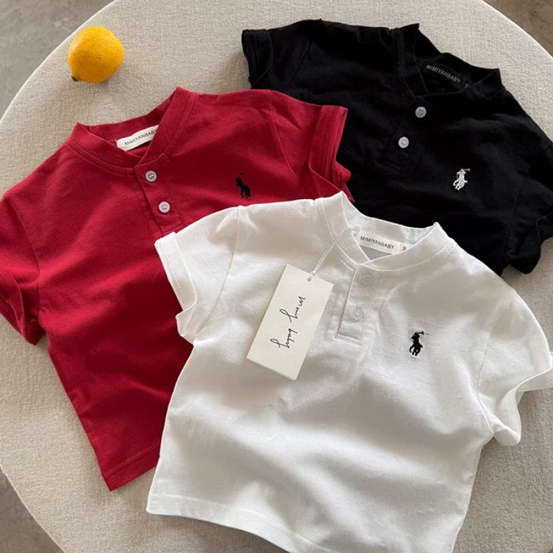 Kids Japanese-Style Polo T-Shirt Summer 2026