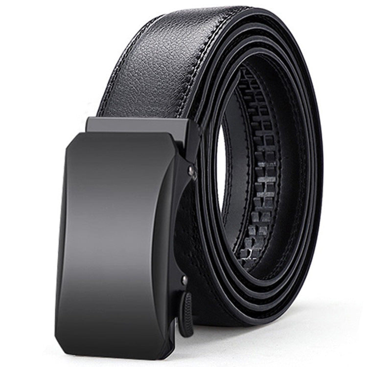 Men’s Leather Automatic Buckle Business Belt