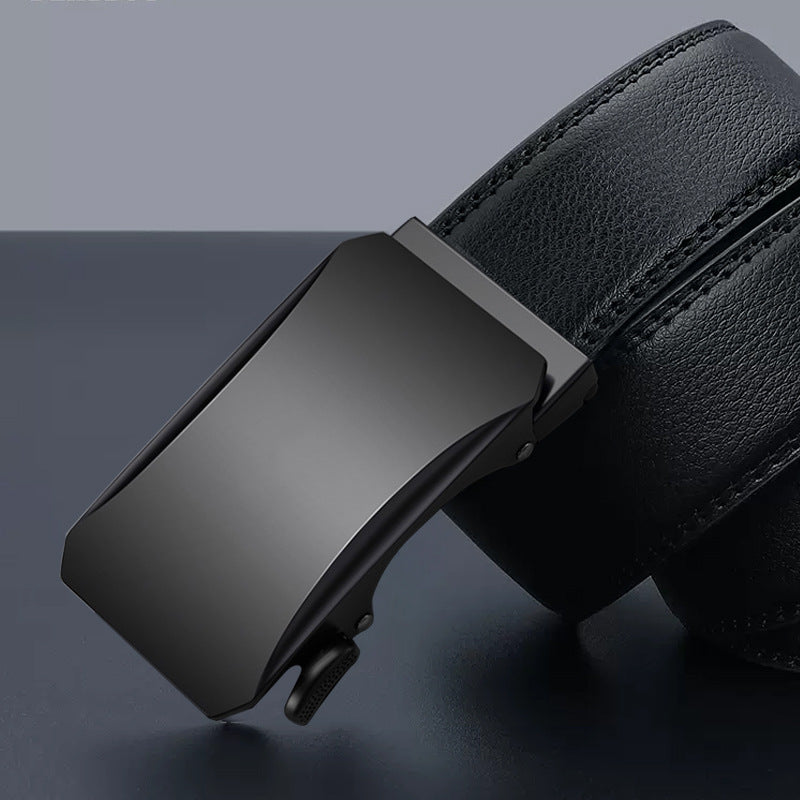 Men’s Leather Automatic Buckle Business Belt