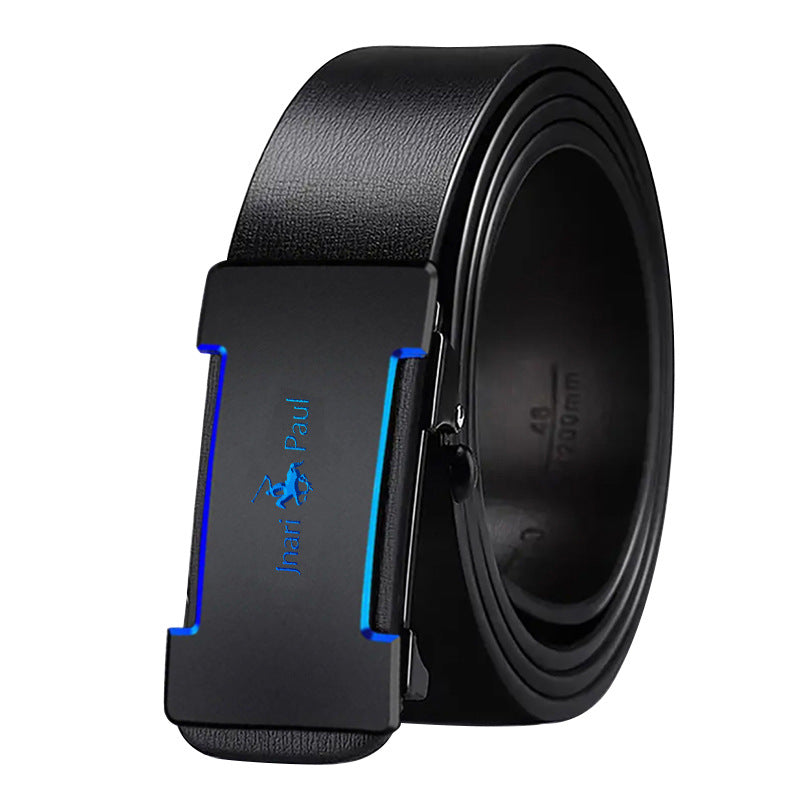 Men's Genuine Leather Automatic Buckle Belt – Trendy & Casual
