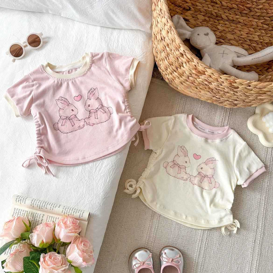 Girls Drawstring Printed T-Shirt Summer 2026