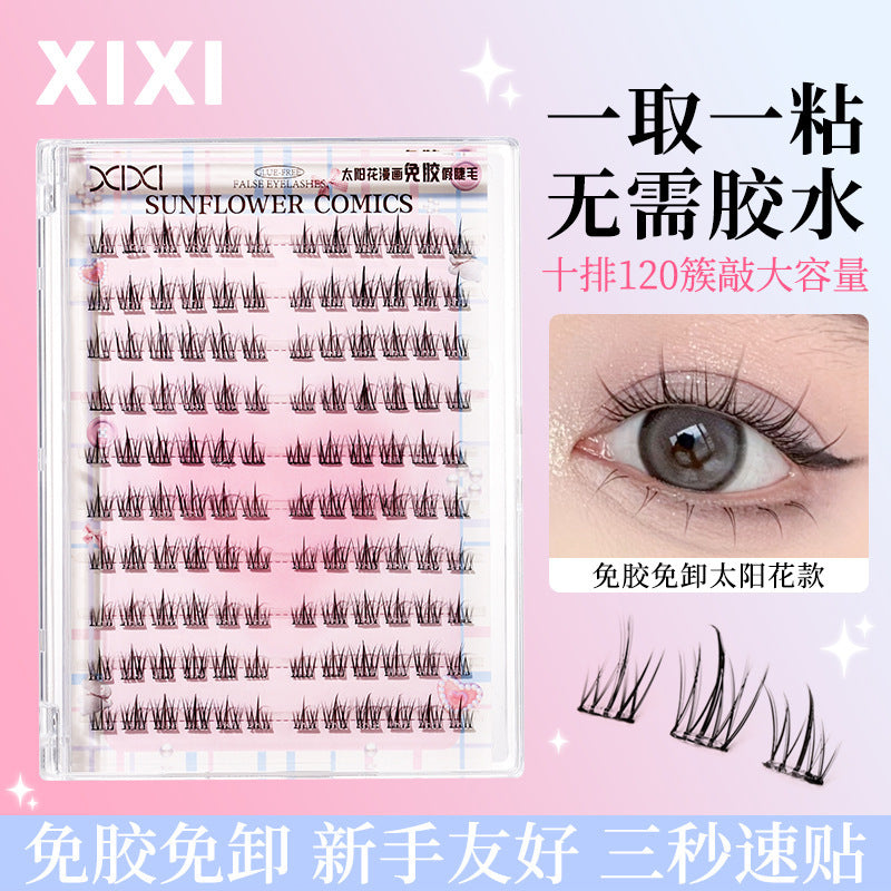 Lmltop SY914 Self-Adhesive No-Glue Cluster False Eyelashes