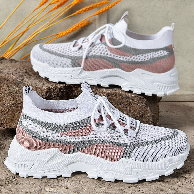 Aero Luxe Fly Knit Dad Shoes Soft Sole Comfort
