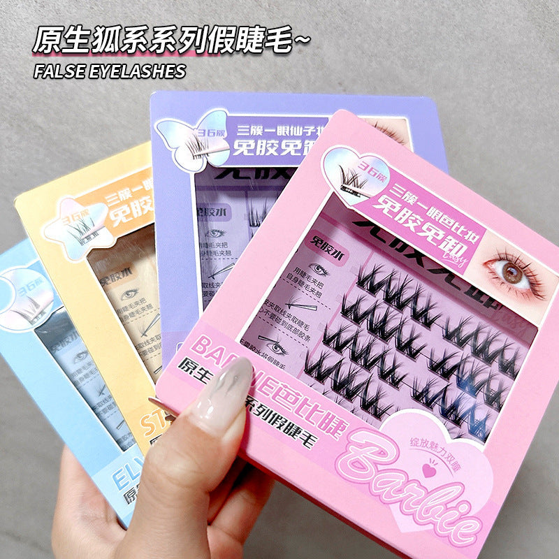 Lmltop Self-Adhesive No-Glue Cluster False Eyelashes SY914