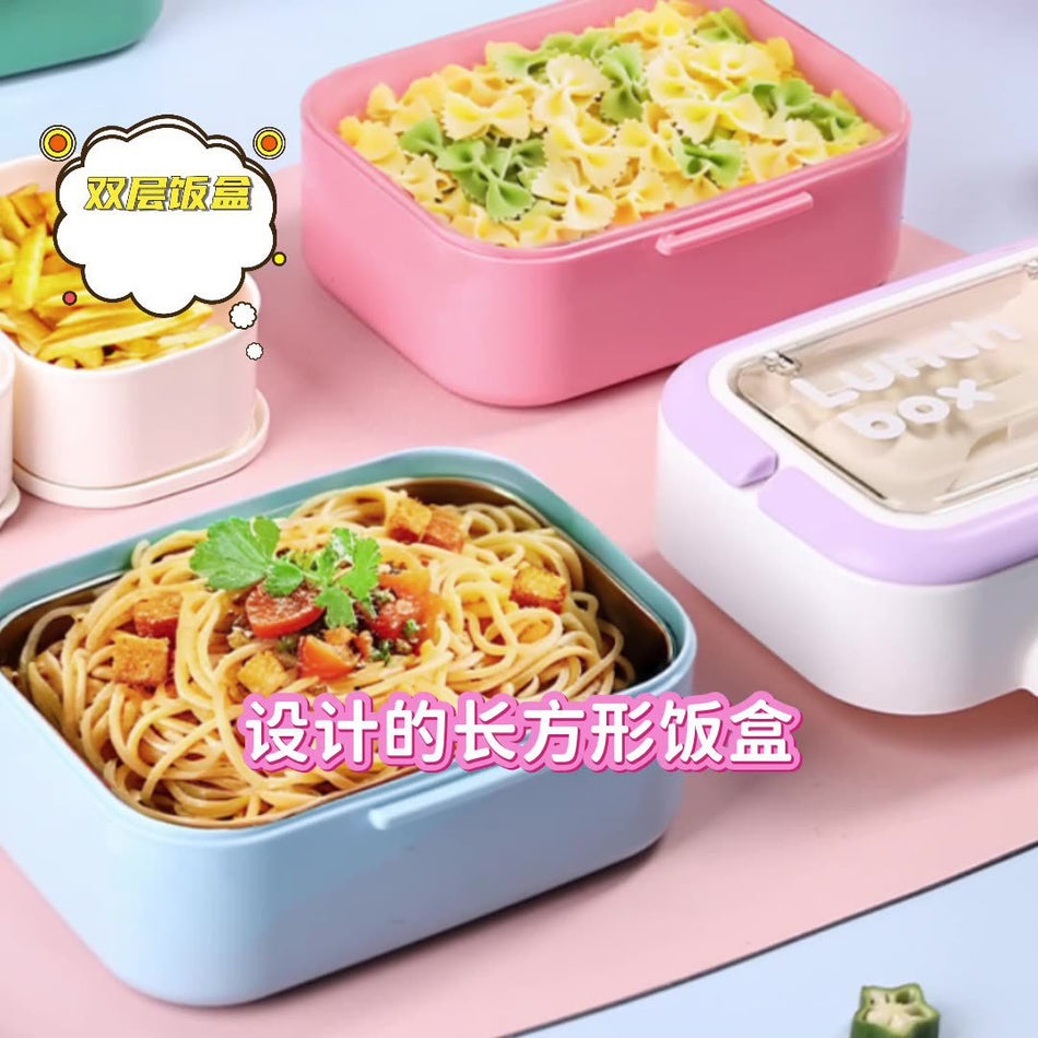 304 Stainless Steel Insulated Lunch Box Microwave Safe Portable