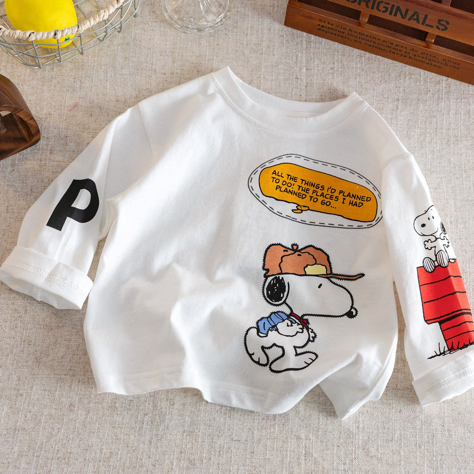 Kids Korean-Style Long-Sleeve T-Shirt Autumn 2026