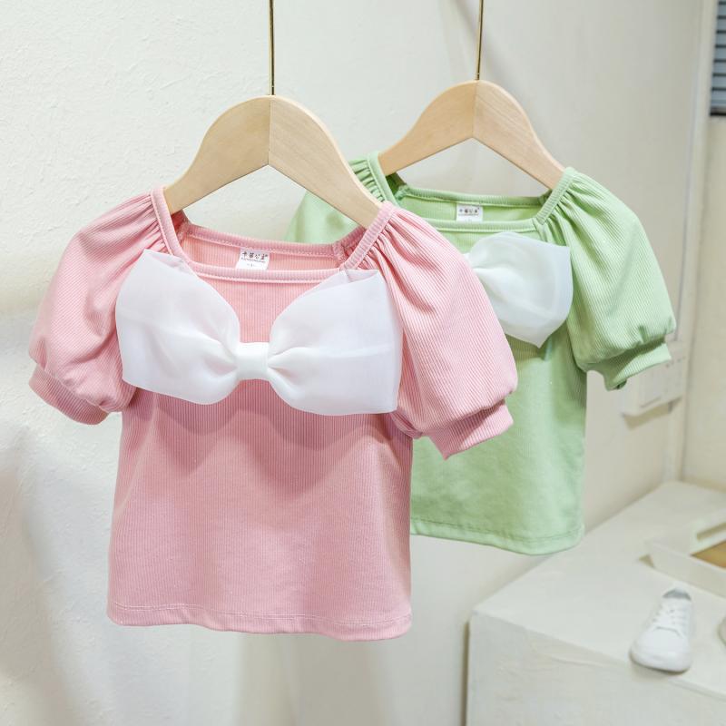 Girls Bow Short-Sleeve T-Shirt Summer 2026