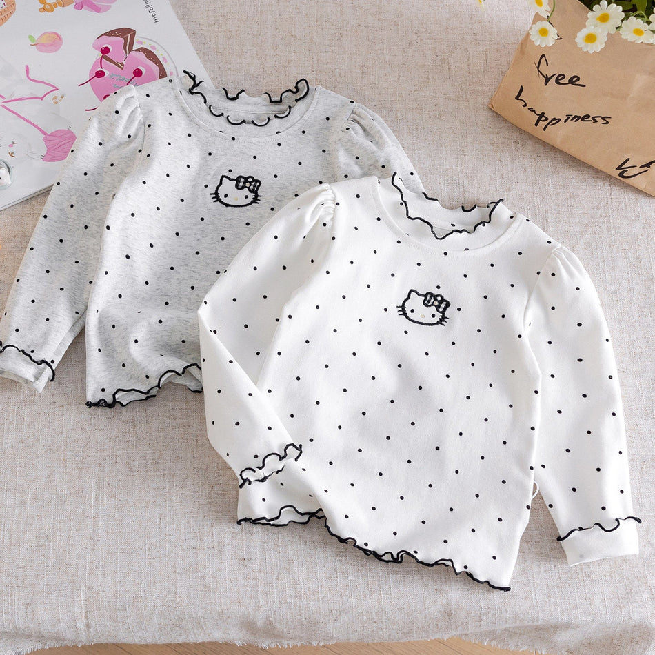 Girls Polka Dot Long-Sleeve T-Shirt Spring 2026