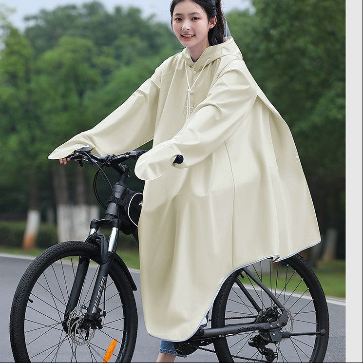 Full-Body Anti-Storm Cycling Raincoat for Students & Men