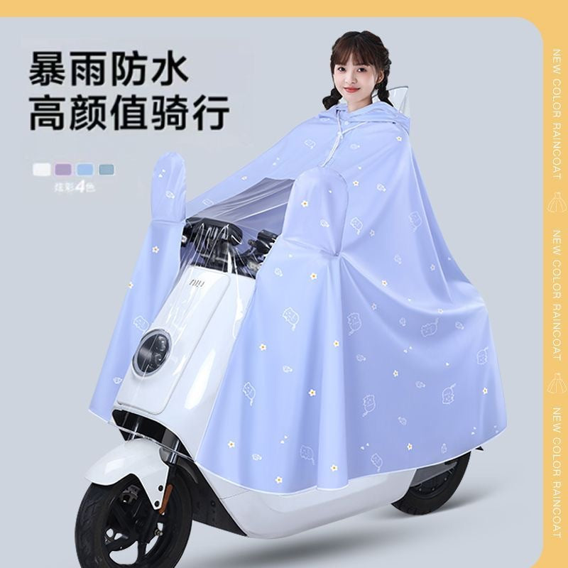 Premium Women’s Extra-Long EV Poncho: Full-Body Storm Protection