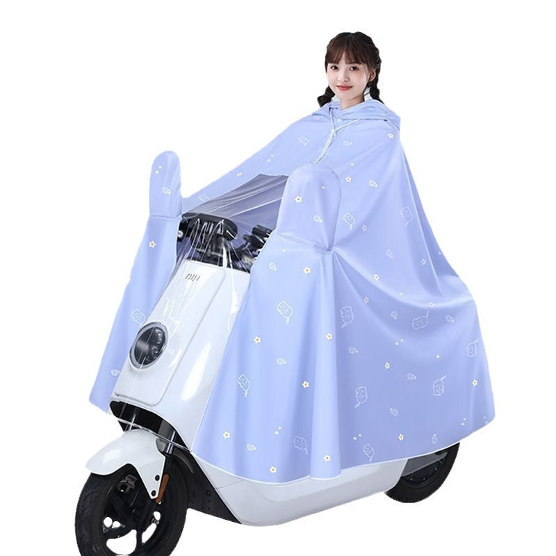 Premium Women’s Extra-Long EV Poncho: Full-Body Storm Protection