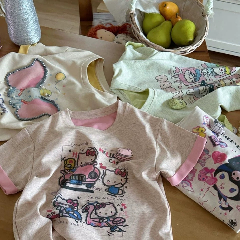Girls Cartoon Short-Sleeve T-Shirt Summer 2026