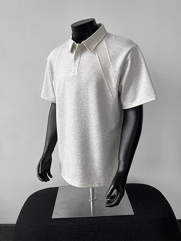 Men’s American-Style Polo Shirt – Summer Heavyweight Tee