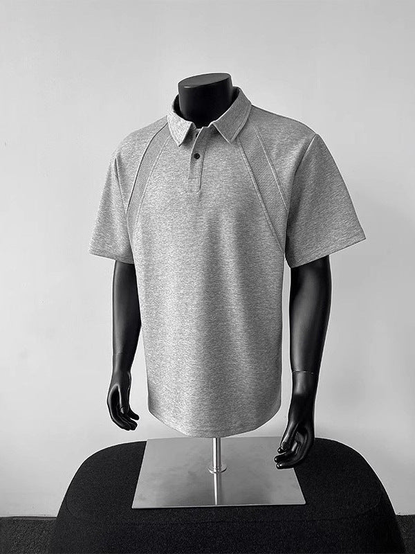 Men’s American-Style Polo Shirt – Summer Heavyweight Tee