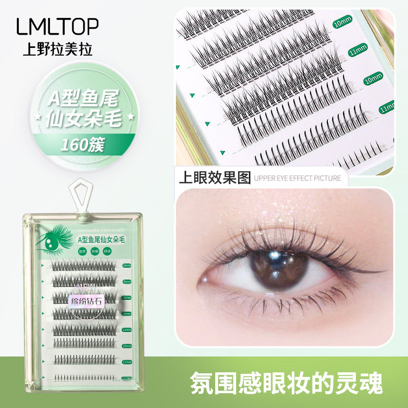 Lmltop A-Type Fishtail False Eyelashes SY913 – 160 Clusters Fairy