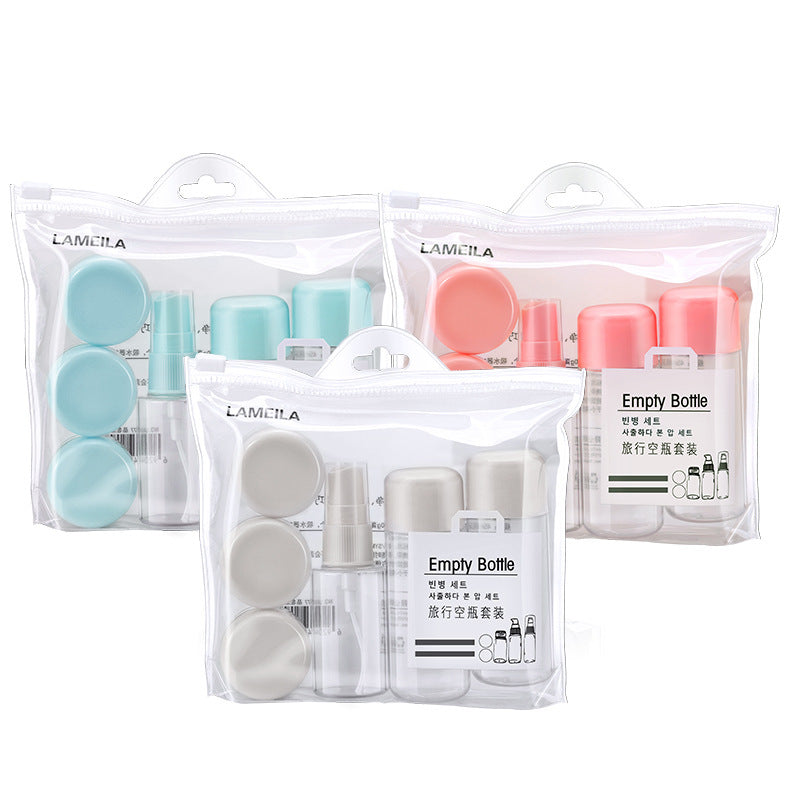 Lamera Travel Makeup Empty Bottle Set Bottle 8-piece Set Bottled