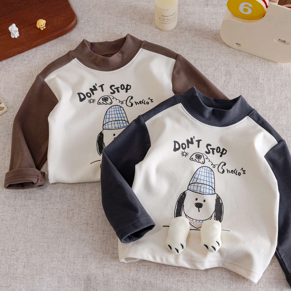Kids Color-Block Thermal Long-Sleeve T-Shirt 2026