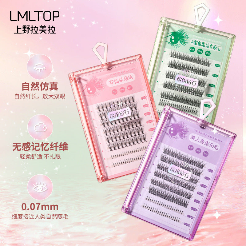 Lmltop 8 Rows Natural Cluster False Eyelashes SY913 – Fishtail