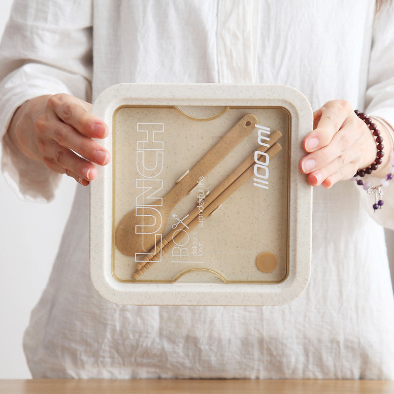 Japanese Wheat Straw Portable Microwaveable Lunch Box