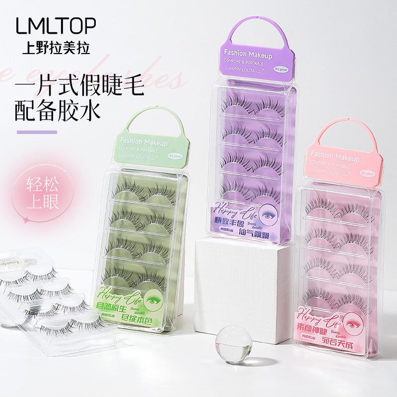 Lmltop Comic Big Eye False Eyelashes LLT26 – 4 Pairs One-Piece