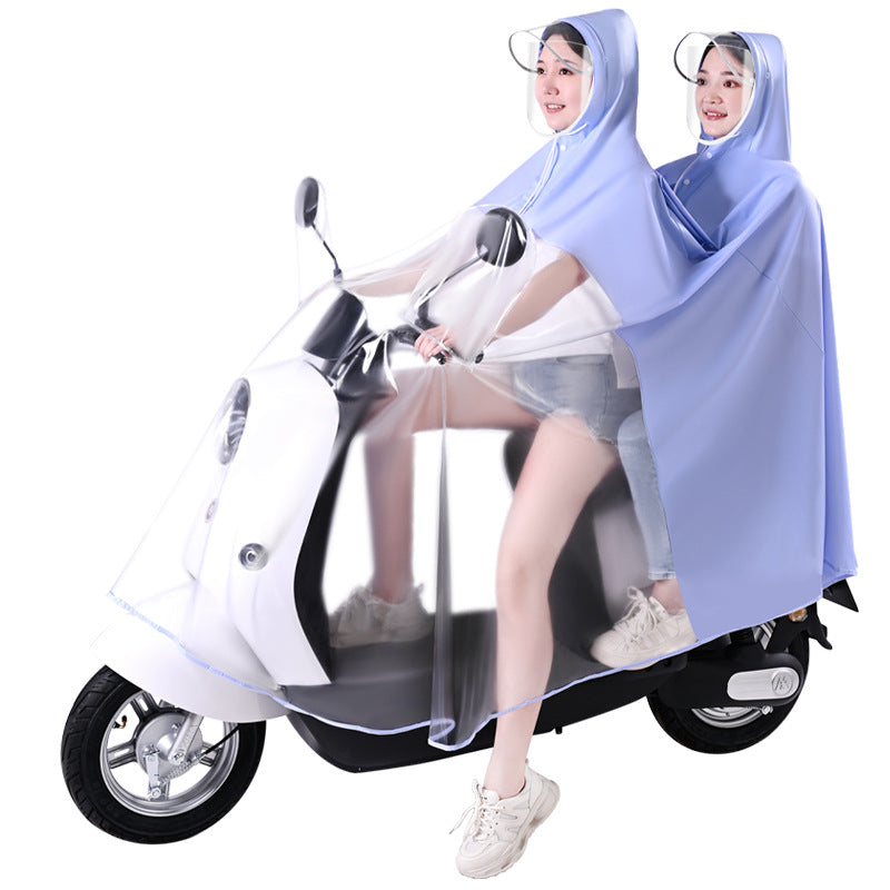 New 2026 Parent-Child EV Raincoat: Double-Hood Family Edition